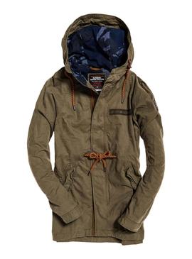 Parka Superdry Aviator Rookie Verde Para Hombre