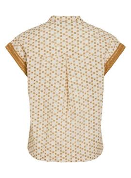 Top Vila Sumira camel para mujer