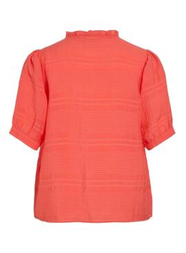 Camisa Vila Jilala coral para mujer