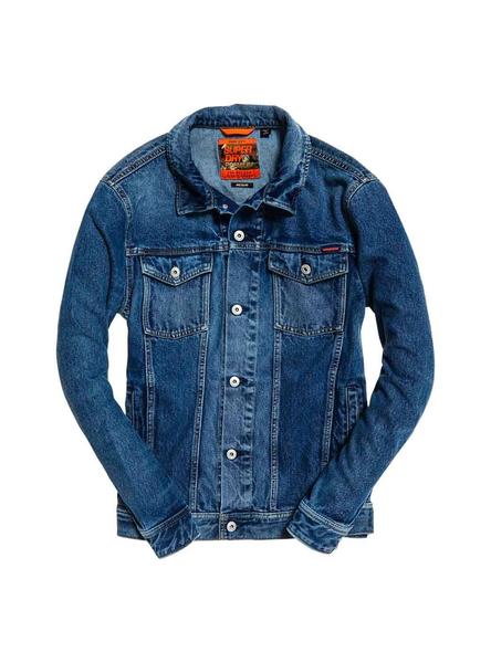 Cazadora Vaquera Superdry Highwayman Azul