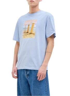 Camiseta Jack and Jones Porto azul para hombre
