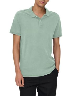 Polo Only and Sons Travis verde para hombre