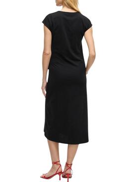 Vestido Vila Vipompia negro para mujer