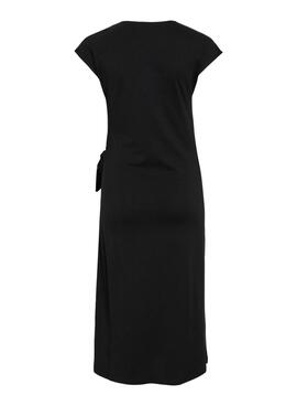 Vestido Vila Vipompia negro para mujer