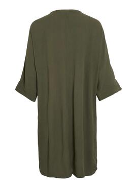 Vestido Vila Vipaliva verde para mujer
