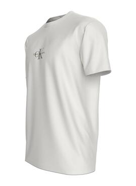 Camiseta Calvin Klein Jeans Monologo blanco para hombre 