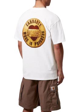 S/S Button T-Shirt White