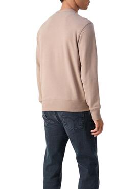 Sudadera Calvin Klein Jeans  Label  gris para hombre 