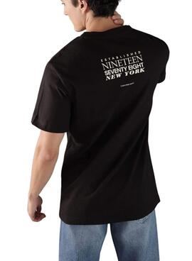 Camiseta Calvin Klein Jeans Type  negro para hombre 
