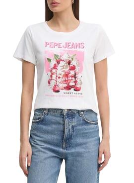 Camiseta Pepe Jeans Ryoko blanco para mujer