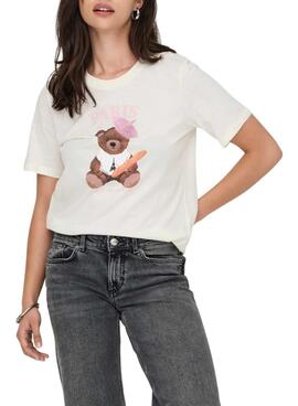 Camiseta Only Rosa Paris para mujer