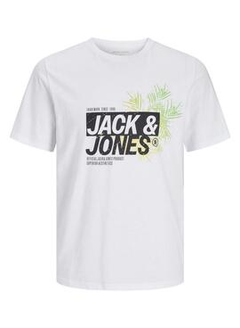 Camiseta Jack and Jones Jaxon blanco para hombre