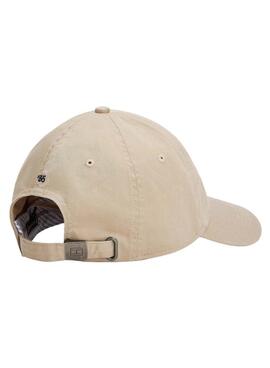 Gorra Tommy Hilfiger Flag Soft beige para hombre
