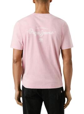 Camiseta Pepe Jeans Terell rosa para hombre