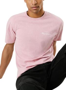 Camiseta Pepe Jeans Terell rosa para hombre