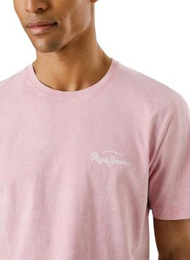 Camiseta Pepe Jeans Terell rosa para hombre