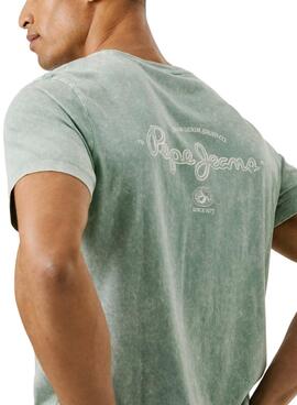Camiseta Pepe Jeans Terell verde para hombre