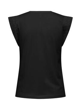 Camiseta Only Henriette negro para mujer
