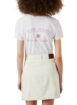 Camiseta Pepe Jeans Amanda blanco para mujer