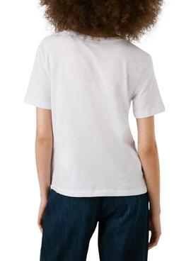 Camiseta Pepe Jeans Angel blanco para mujer