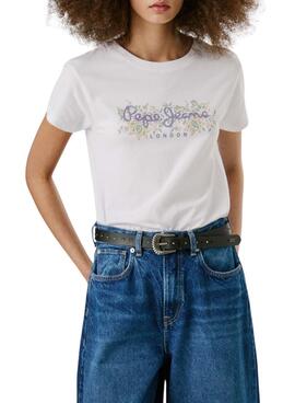 Camiseta Pepe Jeans Ava blanco para mujer