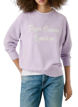 Sudadera Pepe Jeans Alison lila para mujer
