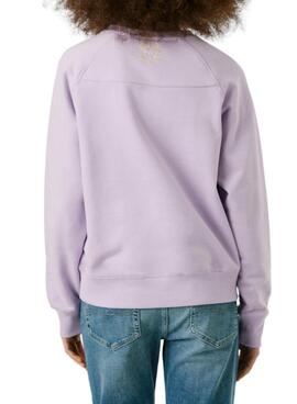 Sudadera Pepe Jeans Alison lila para mujer