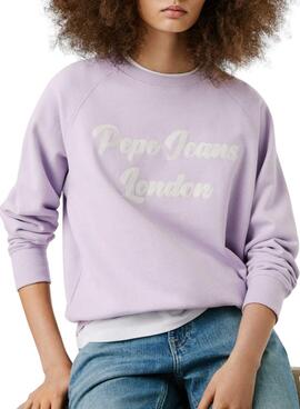 Sudadera Pepe Jeans Alison lila para mujer