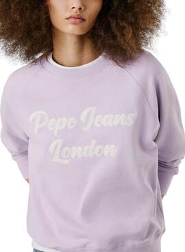 Sudadera Pepe Jeans Alison lila para mujer