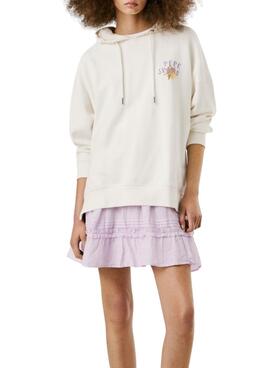 Sudadera Pepe Jeans Angry blanco para mujer 