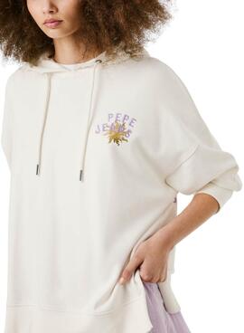 Sudadera Pepe Jeans Angry blanco para mujer 