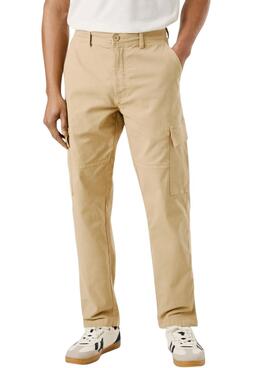 Pantalón Pepe Jeans Cargo beige para hombre