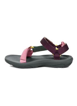 Sandalias Teva Hurricane verde y rosa para niña