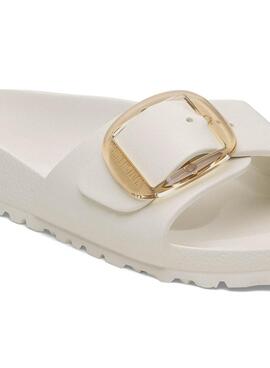 Sandalias Birkenstock Madrid Big Buckle blanco para mujer