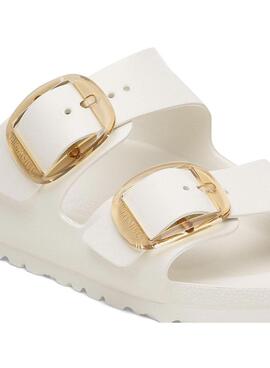Sandalias Birkenstock Arizona Big Buckle blanco para mujer