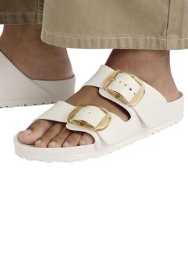 Sandalias Birkenstock Arizona Big Buckle blanco para mujer