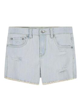 Shorts Levis Rainbow denim claro para niña