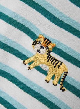 Camiseta Name It Jellan rayas tigre para niño