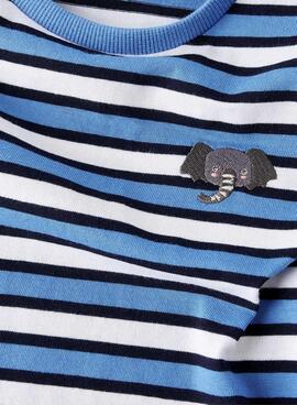 Camiseta Name It Jellan rayas elefante para niño