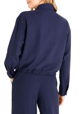 Camisa Naf Naf militar marino para mujer