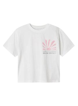 Camiseta Name It Jely blanco para niña