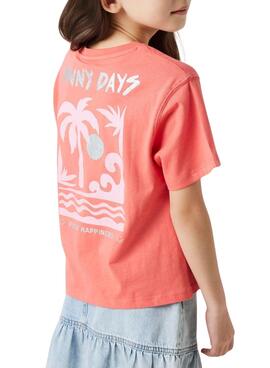 Camiseta Name It Jely coral para niña