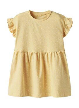 Vestido Name It Joane amarillo para niña