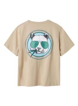 Camiseta Name It Josh beige para niño