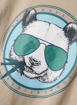 Camiseta Name It Josh beige para niño