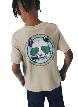 Camiseta Name It Josh beige para niño