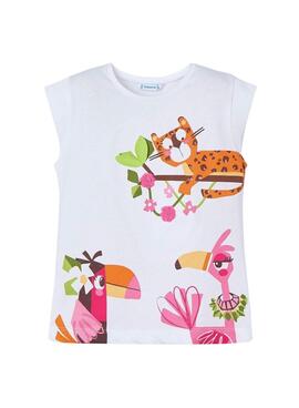 Conjunto Mayoral Zoo rosa para niña