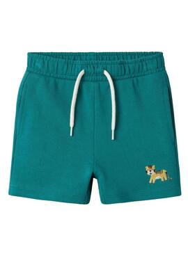 Shorts Name It Janko verde para niño