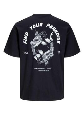 Camiseta Jack and Jones Charge negro para hombre