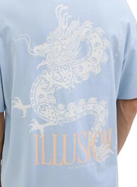 Camiseta Jack and Jones Charge azul para hombre